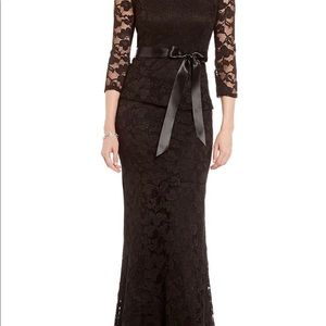 Black lace formal